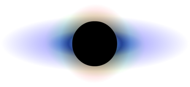 hyperlink in a blackhole shape